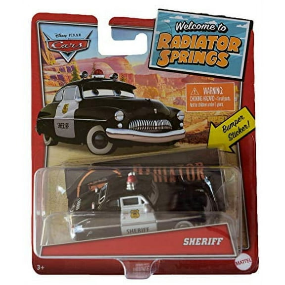Pixar Disney Cars 1:55 Scale Sheriff, Welcome to Radiator Springs
