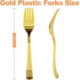 thumbnail image 3 of Ninsula Gold Plastic Forks 35P, 3 of 8