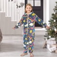 thumbnail image 6 of The Unicorns Pattern One Piece Pajamas Soft Jumpsuit Cozy Sleep and Play Romper Zipper and Pockets 4T, 6 of 8