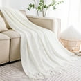 thumbnail image 6 of Kids' Blankets and Throws Blanket Soft Knitted Blanket Fringed Blanket Sofa Blanket Sleeping Blanket 180X130Cm, 6 of 8