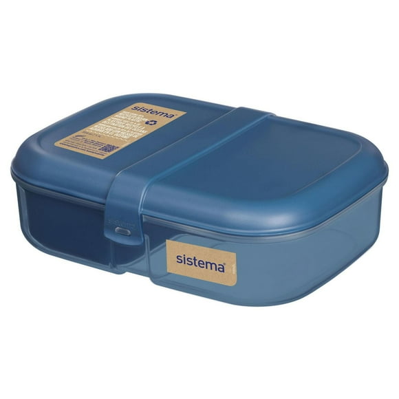Sistema Ocean Bound Plastic Bento Box, 1.1 L Lunch Box, BPA-Free