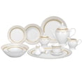 thumbnail image 2 of Lorenzo 57 Piece Porcelain Dinnerware Set, Service For 8, Porcelain, 2 of 5