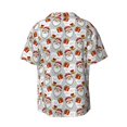 thumbnail image 6 of Lsque Christmas Santa Claus print Men's Cuban Collar Short Sleeve Shirt Summer Beachwear Casual Button Down Fashionable Vacation Leisure Shirt-Large, 6 of 7