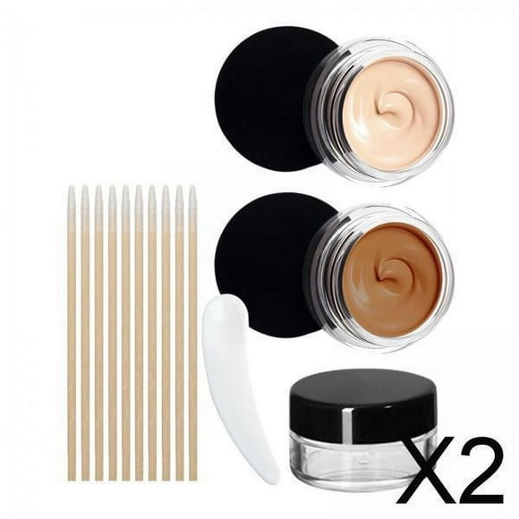 Corrector a prueba de agua,Kit de corrector de tatuajes Impermeable a prueba de sudor,Corrector de piel Tatuaje Manchas oscuras Cicatrices de acné,Cubridor de tatuajes Maquillaje Corrector de