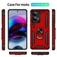 thumbnail image 2 of YEYKX for Motorola Moto G Stylus 5G (2024) 6.7-inch Phone Case, Impact Resistant Metal Ring Magnetic Support Kickstand Drop Protector Cover for Motorola Moto G Stylus 5G (2024) 6.7-inch,Red, 2 of 7