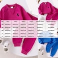 thumbnail image 3 of Kogui Baby Girl Clothes Set Kids Toddler Girl Long Sleeve Sweatshirt & Denim Straight Leg Pants Fall Winter Outfits Set 3 6 9 12 18 Months 2T 3T 4T 5T (Hot Pink,18-24 Months), 3 of 8