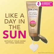 Jergens Natural Glow Daily Moisturizer Lotion, Medium to Deep Skin, Self Tanner, 7.5 fl oz