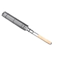 thumbnail image 1 of TIMIFIS Grill Cage Hot Dog Grill Cage Sausage Grill Barbecue Clip Mesh with Wooden Handle Bbq Kitchen Gadgets, 1 of 1