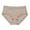 Beige, variant on Rohuuque Women's Lace Briefs Abdomen Mid-rise Soft Ice Silk Panties Comfortable Lightweight Breathable Underwear Briefs Beige