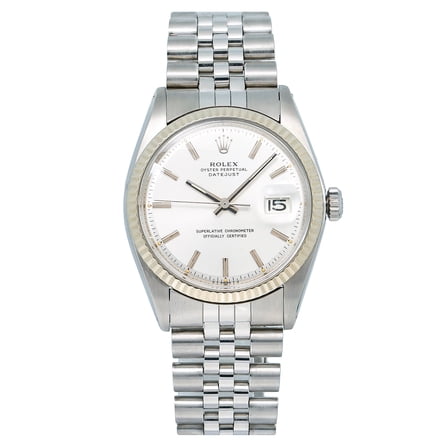 Pre-Owned Rolex Datejust 1601 36mm Silver Dial Stainless Steel Jubilee Bracelet Watch