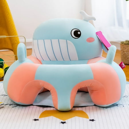 

Baby Sofa Support Chair Soft Plush Cartoon Animals Baby Sitting Chair Learning To Sit Seats Without Filled Cotton