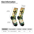 thumbnail image 2 of Cauagu Tropical Floral Jungle Print Crew Socks for Women and Men,Adult Athletic Running Socks 1-Pair Sports Socks Work Gear Socks with Moisture Wicking, 2 of 6