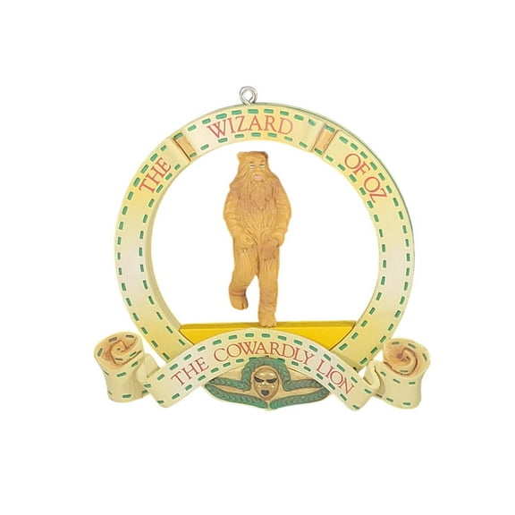 1989 The Cowardly Lion (Wizard of Oz) Enesco Christmas Tree Ornament 567787