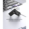 thumbnail image 4 of Unidad flash USB C Orlian de 128 GB, paquete de 2, 110 MB/s de lectura, negra, 4 of 7