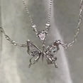 thumbnail image 4 of pink diamond love diamond necklace, 4 of 5