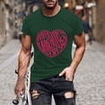 thumbnail image 5 of Aloohaidyvio Men's Heart Graphic T Shirt Valentine's Day Tee Shirt Casual Lover Gift Short Sleeve Tops, 5 of 5