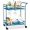 Peacock, variant on ZYPPP Outdoor Mobile Patio Bar Cart, Home Bar Serving Cart, BBQ Side Table w/ 2 Tier Storage, Wine Rack, Lockable Wheels - Black