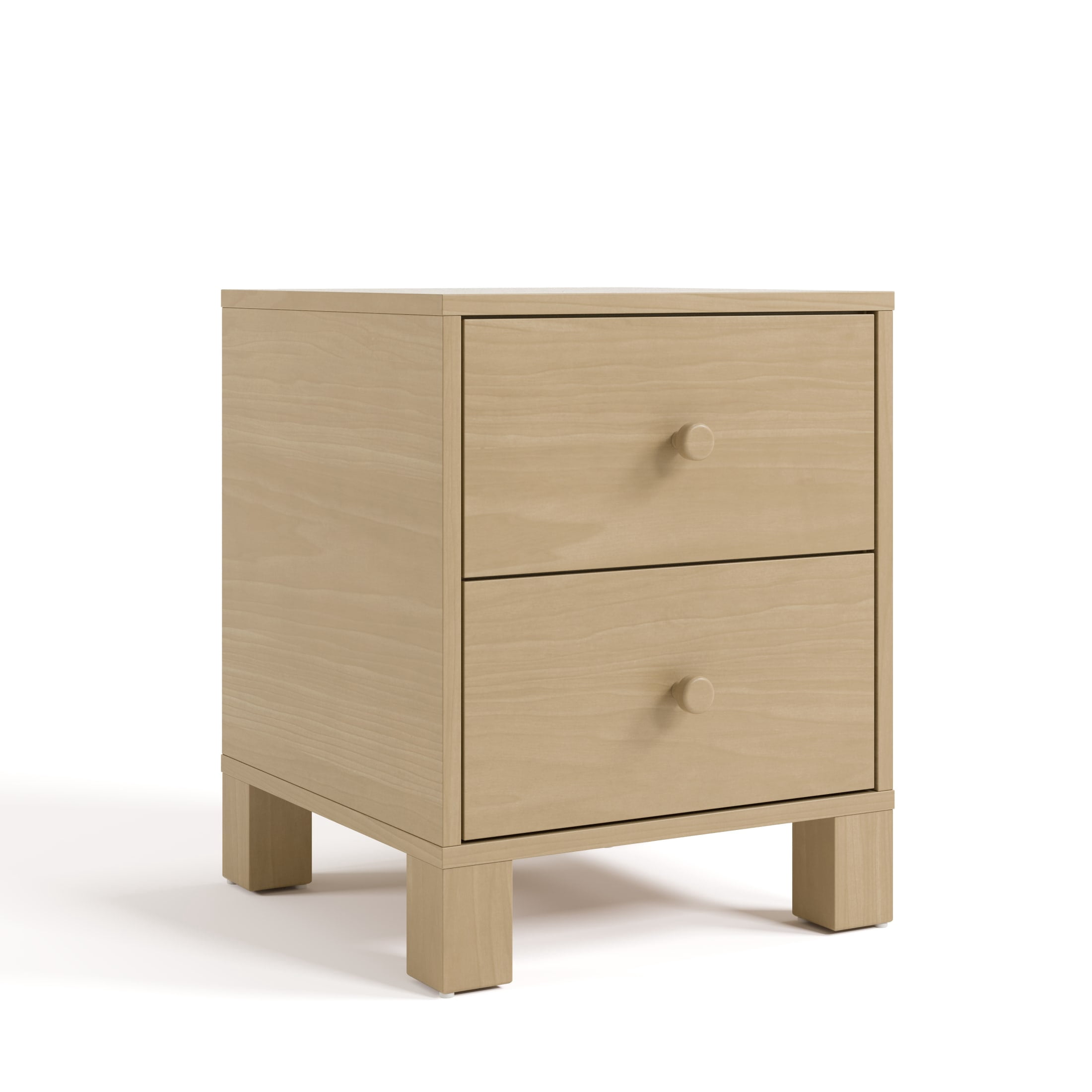 Storkcraft California 2 Drawer Nightstand, Driftwood