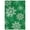Green, variant on GlowSol 9'x12' Christmas Area Rugs for Living Room Xmas Snowflakes Festive Decor Rug Large Washable Area Rug Soft Low Pile Non-Slip Area Rug, Green
