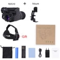 thumbnail image 2 of NVG10 Helmet Night Vision Goggle 1920x1080p Green Tactical Head Night Vision Monocular IP66 Night Vision Device, 2 of 7