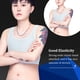 thumbnail image 3 of Jumpingount Camiseta sin mangas, chaleco Tomboy, aglutinante de pecho, ropa interior elástica adelgazante Trans, corsé corto reforzado reforzado, ropa Ropa interior Gris L Jumpingount AP016792-02, 3 of 6