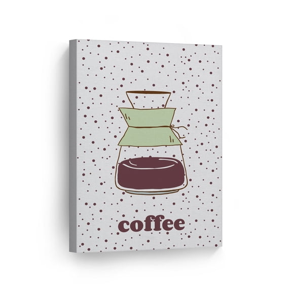 Smile Art Design Coffee Lettering Coffee Maker Canvas Wall Art Print Coffee Sign Kitchen Decor Quote Inspirational Gift Farmhouse Restaurant Office Coffee Shop Dining Room Housewarming Gift 40x30