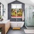 thumbnail image 3 of Farmhouse Rooster Kitchen Curtains 63 Inch Length, Vintage Rustic Plants Oil Painting Grommet Top Bedroom Living Room Curtains, Light Filtering Cafe Curtain Drapes 2 Panels Set 104''x63'', 3 of 9