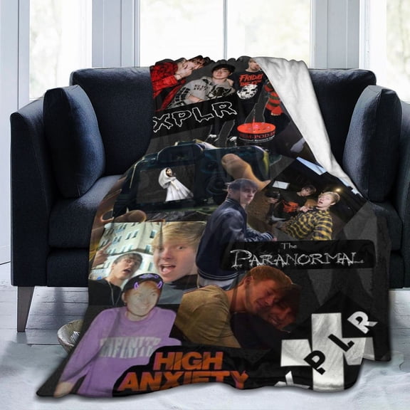 Ultra-Soft Micro Fleece Warm Sam and Colby XPLR Blanket Throw Fluffy Fleece Blanket Decorative Quilt Four Seasons Lightweight For Couch Sofa Travel Camping Office 60"X50"