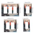 thumbnail image 2 of Yayeee Rocker Switch Wall Plate 2-Gang 4.7"x4.6" Home Decorative Outlet Cover, Mountains at Dawn, 2 of 6
