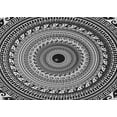 thumbnail image 1 of Ahgly Company Machine Washable Indoor Rectangle Transitional Charcoal Black Area Rugs, 2' x 3', 1 of 7