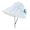 Blue, variant on HONHUZH Summer Hats Womens Wide Brim Sun Hat Foldable Ponytail Hole Summer Beach Travel Cap