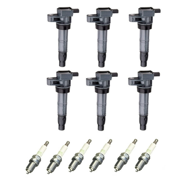 Set of 6 ISA Ignition Coils and 6 NGK Spark Plugs Compatible with 2006