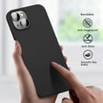 thumbnail image 6 of X-level iPhone 14 Case Ultra-Thin Slim Fit [Guardian Series] Phone Cases Soft Flexible TPU Matte Finish Coating Light Protective Back Cover for iPhone 14 - Black, 6 of 7