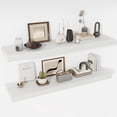 thumbnail image 1 of Floating Shelves  Deep Floating Shelf Wall Mounted  Wall Shelves  Rustic Deep Bookshelf  Extra Deeper &amp; Thicker Display Shelves for Bedroom  Living Room    Set of, 1 of 6