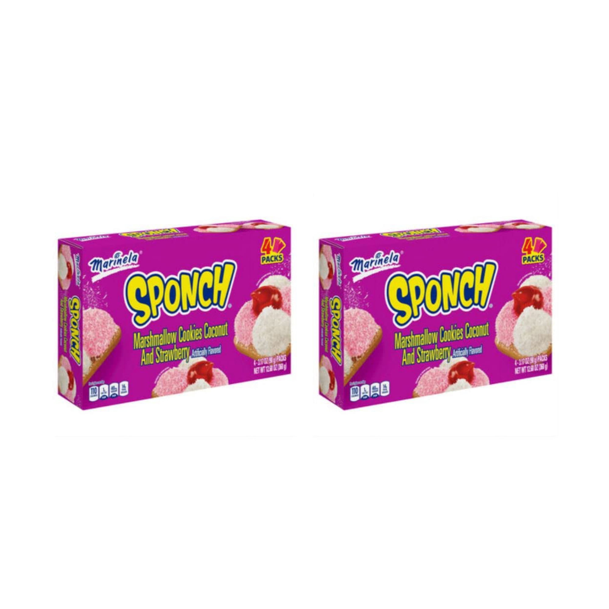 Marinela Sponch Marshmallow Cookies | 2 Pack | 8 Count