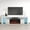 White, variant on Soleo BL-EF Fireplace TV Stand for TVs up to 90", Modern High Gloss 79" Entertainment Center, Electric Fireplace TV Media Console with Storage Cabinets