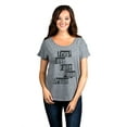 thumbnail image 2 of Thread Tank Faith Hope Dream Women's Relaxed Slouchy Dolman T-Shirt Tee Heather Grey Medium, 2 of 4