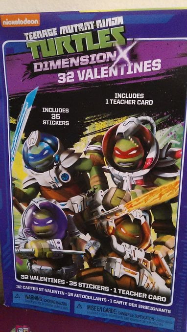 Teenage Mutant Ninja Turtles Box of 32 Valentines Day Cards 