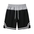 thumbnail image 5 of Men's 11" Athletic Shorts Quick Dry Elastic Performance Basketball Shorts with Pockets Black, 5 of 6