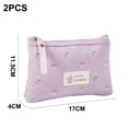 thumbnail image 2 of 2-piece Canvas cosmetic bag female portable flower large-capacity girl cosmetic storage bag, 2 of 5