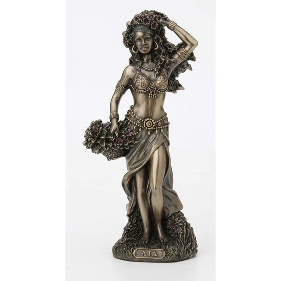 Veronese Design 8 5/8 Inch Aja Santeria Orisha of Forest and Herbs Cold Cast Resin Antique Bronze Finish Statue Home Decor