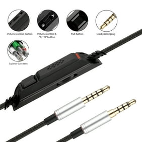 Epicdealz Replacement 3 5mm 1 8 Audio Lead Aux In Cable Cord With Mic For Astro Gaming On Ear Headphone Headset