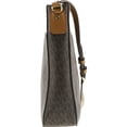 thumbnail image 6 of Michael Kors Women's Coated Canvas PVC Logo Messenger Bag, Brown, 6 of 12