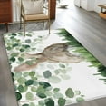 thumbnail image 3 of Easter Area Rug 4'x6', Spring Bunny Botanical Eucalyptus Leaves Plants Washable Non-Slip Rugs, Low Pile Large Carpet for Living Room Bedroom Dining Room Kitchen Office Indoor Mat, 3 of 9