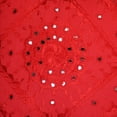 thumbnail image 4 of Stylo Culture Ethnic Sofa Throw Pillow Cover 16x16 Hand Embroidered Red Boho 40cm x 40cm Living Room Toss Pillow Case Cotton Mirrored Square Cushion Cover | 1 Pc, 4 of 4