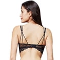 thumbnail image 4 of Varsbaby Women's Unlined Underwire Bra See Through Lace Thongs, 4 of 5