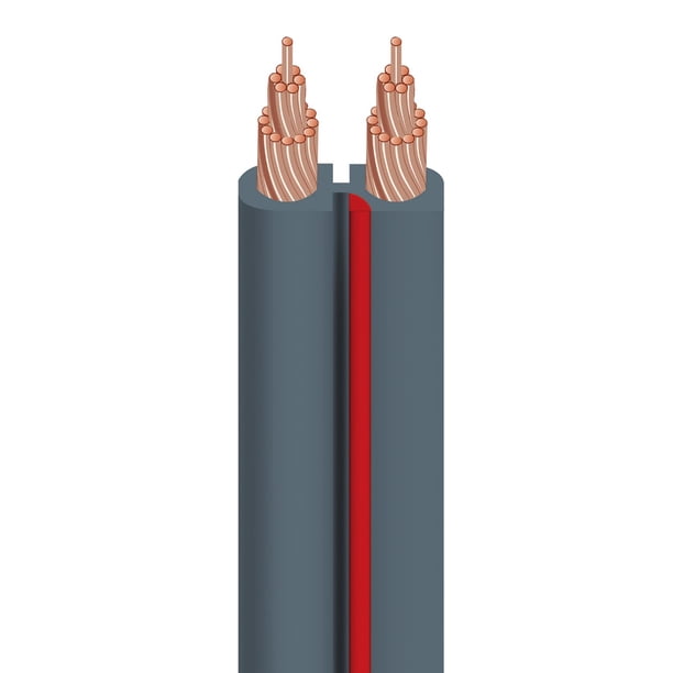Cable de altavoz AudioQuest X-2, 15 m, 14 AWG, chaqueta gris