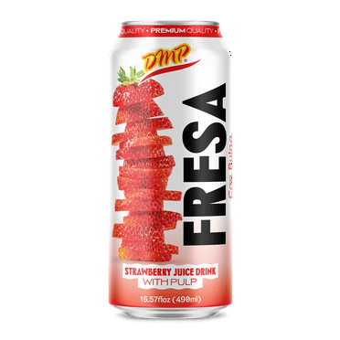 De Mi Pais Canned Strawberry Fruit Juice 6-PACK