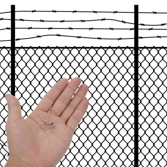 Luxshiny 100Pcs Fence Wire Fasteners with Compact Design for Welded Wire Fencing on Wood Fence