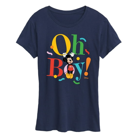 Disney - Mickey Oh Boy - Women's Short Sleeve Graphic T-Shirt